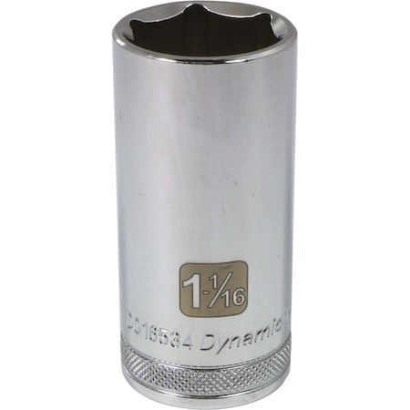 Dynamic 1/2" Drive, 1-1/16" SAE Socket, 6 Points D016534